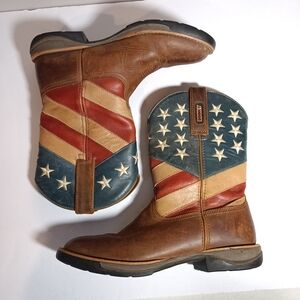 Rocky Brands Durango Women's US 10/10.5 Brown with Union Flag 10" Boot
